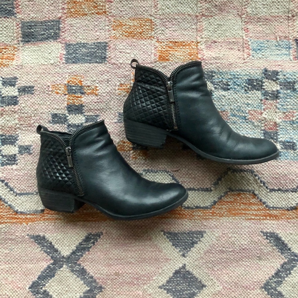 Lucky Brand Double Zipper Ankle Booties